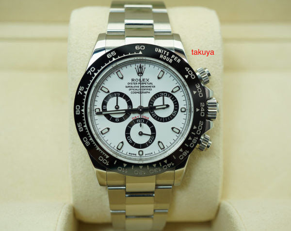 Rolex 116500 COSMOGRAPH DAYTONA CERAMIC BEZEL WHITE DIAL 2017 WARRANTY FULL SET