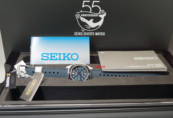 BRAND NEW SEIKO 55th ANNIVERSARY PROSPEX SLA037 LIMITED BLUE DIAL 2020 COMPLETE SET - Image 2