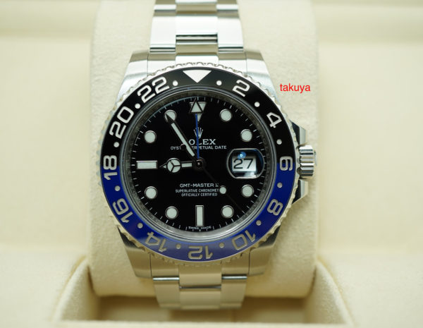 Rolex 116710BLNR GMT MASTER II BLACK BLUE BATMAN 2017 WARRANTY FULL SET