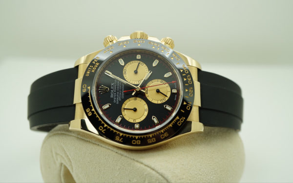 Rolex 116518LN YELLOW GOLD DAYTONA PAUL NEWMAN DIAL CERAMIC BEZEL OYSTERFLEX FULL SET - Image 8
