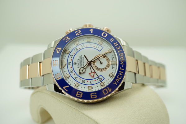 Rolex 116681 YACHTMASTER II 18K ROSE GOLD STEEL 2019 WARRANTY FULL SET - Image 10