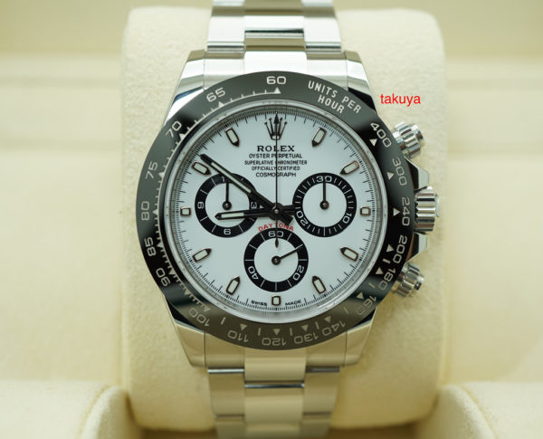 Rolex 116500 COSMOGRAPH DAYTONA CERAMIC BEZEL WHITE DIAL 2019 WARRANTY FULL SET