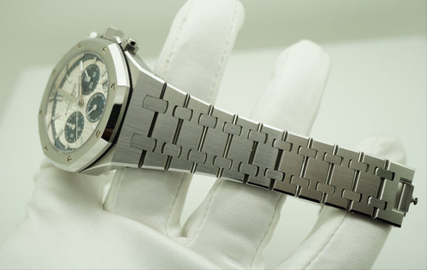 Audemars PIGUET ROYAL OAK CHRONOGRAPH 26315ST BLUE SILVER DIAL 38MM COMPLETE SET - Image 5