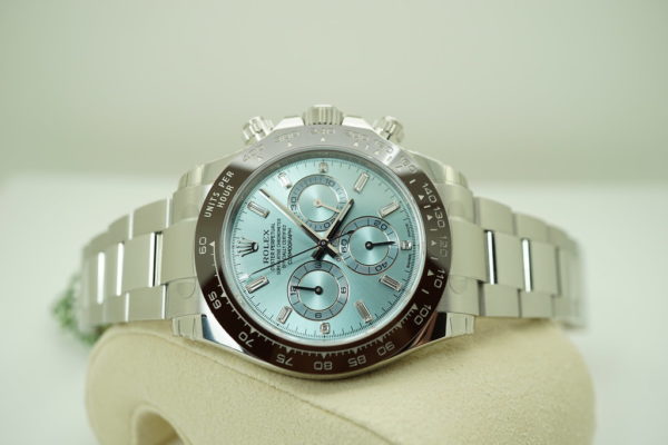BRAND NEW Rolex 116506 PLATINUM DAYTONA ICE BLUE BAGUETTE DIAMONDS DIAL 2020 FULL SET - Image 10
