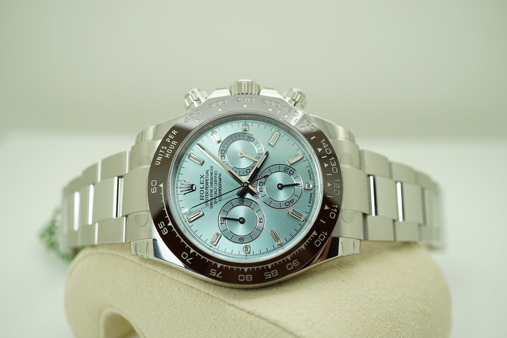 BRAND NEW Rolex 116506 PLATINUM DAYTONA ICE BLUE BAGUETTE DIAMONDS