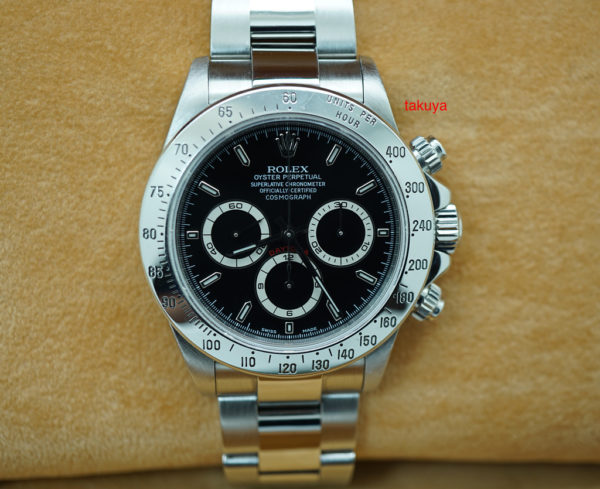 Rolex 16520 ZENITH DAYTONA STAINLESS STEEL BLACK DIAL SEL A SERIAL BOXES PAPERS