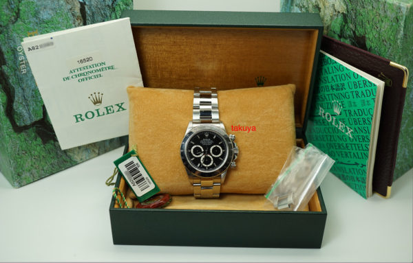 Rolex 16520 ZENITH DAYTONA STAINLESS STEEL BLACK DIAL SEL A SERIAL BOXES PAPERS - Image 2