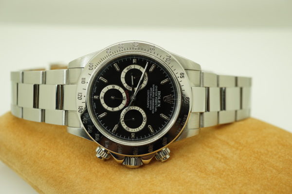 Rolex 16520 ZENITH DAYTONA STAINLESS STEEL BLACK DIAL SEL A SERIAL BOXES PAPERS - Image 10