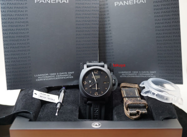 Panerai PAM 441 CERAMIC LUMINOR 1950 GMT AUTOMATIC 3 DAYS 44MM FULL SET - Image 2