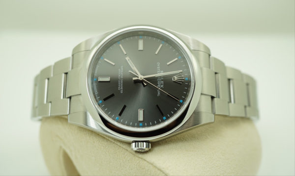 Rolex 114300 OYSTER PERPETUAL DARK RHODIUM DIAL 39MM 2018 WARRANTY FULL SET - Image 9