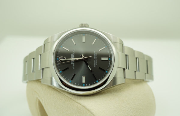 Rolex 114300 OYSTER PERPETUAL DARK RHODIUM DIAL 39MM 2018 WARRANTY FULL SET - Image 10