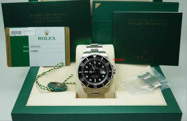 Rolex 126600 SEA-DWELLER 43 CYCLOP RED TEXT MK2 DIAL 2020 WARRANTY FULL SET - Image 2