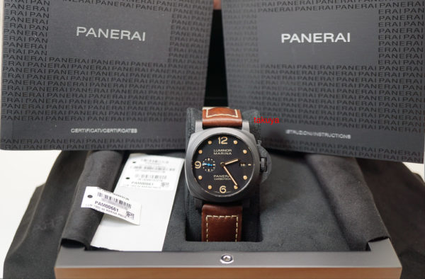 Panerai PAM 661 LUMINOR 1950 CARBOTECH AUTOMATIC 3 DAYS 44MM WARRANTY FULL SET - Image 2