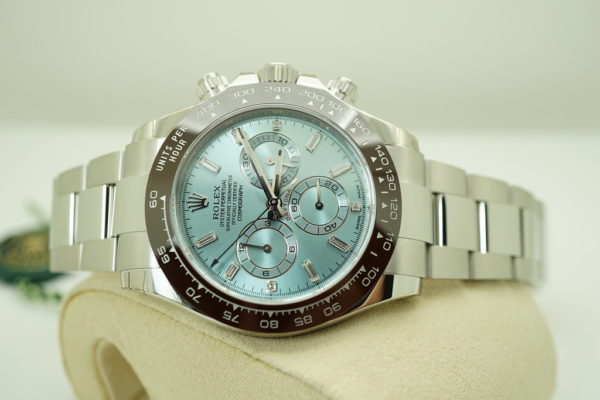 BRAND NEW Rolex 116506 PLATINUM DAYTONA ICE BLUE BAGUETTE DIAMONDS DIAL 2020 FULL SET - Image 10