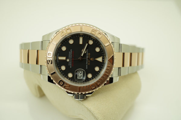 Rolex 116621 YACHTMASTER 18K ROSE GOLD STEEL BLACK DIAL 40MM WARRANTY FULL SET - Image 9
