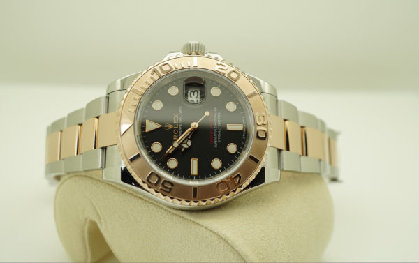 Rolex 116621 YACHTMASTER 18K ROSE GOLD STEEL BLACK DIAL 40MM WARRANTY FULL SET - Image 10