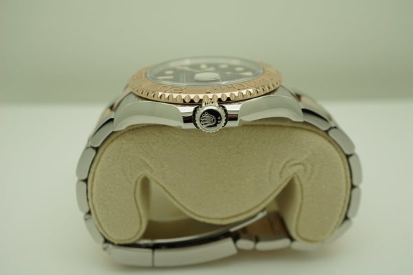 Rolex 116621 YACHTMASTER 18K ROSE GOLD STEEL BLACK DIAL 40MM WARRANTY FULL SET - Image 4