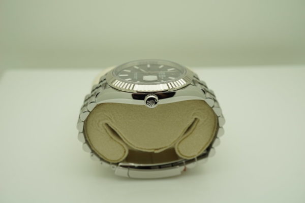 Rolex 126334 DATEJUST 41 FLUTED BEZEL DARK RHODIUM DIAL JUBILEE 2018 WARRANTY FULL SET - Image 3