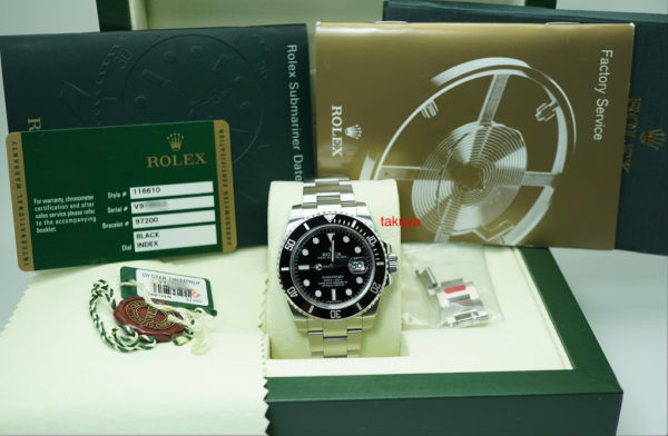 Rolex 116610LN SUBMARINER CERAMIC DATE 40MM V SERIAL COMPLETE SET - Image 2