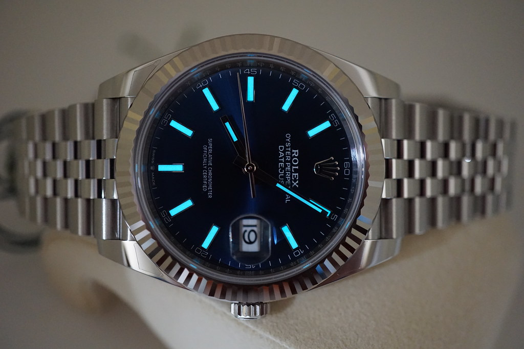 rolex datejust 41 blue 2020