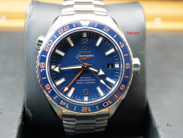 Omega SEAMASTER PLANET OCEAN 600M GMT GOODPLANET BLUE DIAL SERVICED FULL SET