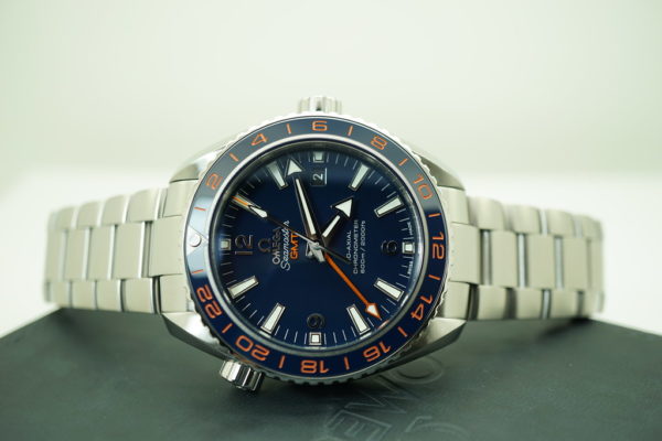 Omega SEAMASTER PLANET OCEAN 600M GMT GOODPLANET BLUE DIAL SERVICED FULL SET - Image 11