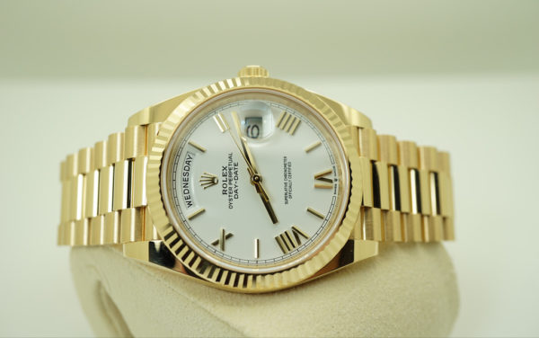 Rolex 228238 18K YELLOW GOLD DAY DATE 40MM WHITE ROMAN 2020 WARRANTY FULL SET - Image 10
