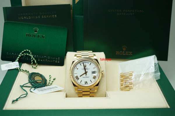 Rolex 228238 18K YELLOW GOLD DAY DATE 40MM WHITE ROMAN 2020 WARRANTY FULL SET - Image 2