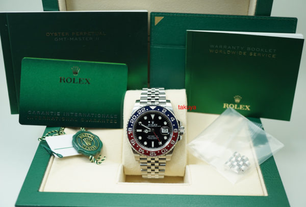 Rolex 126710BLRO PEPSI GMT MASTER II RED BLUE JUBILEE 2020 WARRANTY FULL SET - Image 2