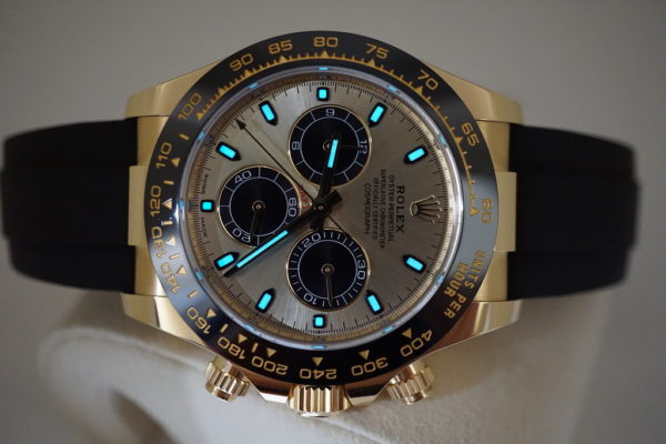 BRAND NEW Rolex 116518LN YELLOW GOLD DAYTONA OYSTERFLEX CHAMPAGNE DIAL 2020 FULL SET - Image 9
