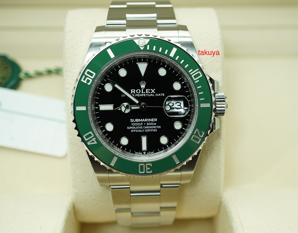 rolex submariner green bezel