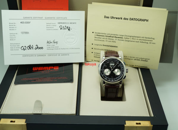 A. Lange & Sohne DATOGRAPH PLATINUM 403.035 39MM DEPLOYANT CLASP FULL SET - Image 2