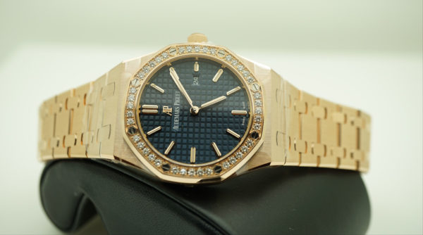 BRAND NEW Audemars PIGUET ROYAL OAK LADIES ROSE GOLD DIAMOND 67651OR 33MM FULL SET - Image 11