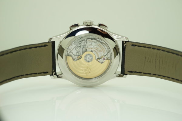 Patek PHILIPPE 5905P PLATINUM ANNUAL CALENDAR CHRONOGRAPH BLACK DIAL FULL SET - Image 8