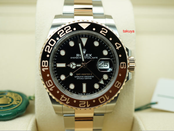BRAND NEW Rolex 126711CHNR GMT MASTER II ROSE GOLD STEEL ROOTBEER 2020 COMPLETE SET