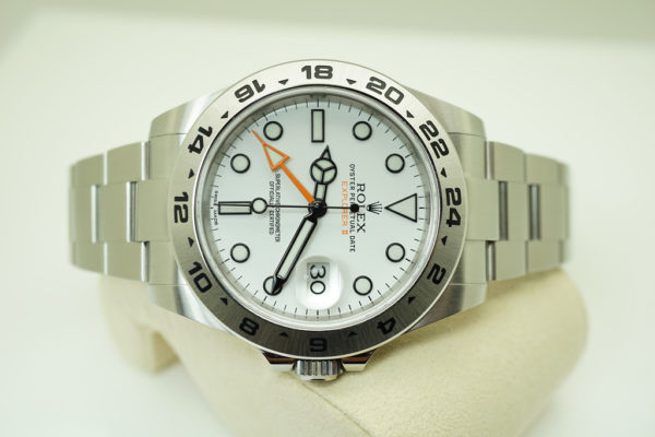 Rolex 216570 EXPLORER 2 POLAR WHITE DIAL 42MM 2020 WARRANTY FULL SET - Image 9