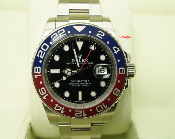 Rolex 116719BLRO 18K WHITE GOLD GMT MASTER II PEPSI RED BLUE CERAMIC BEZEL 40MM