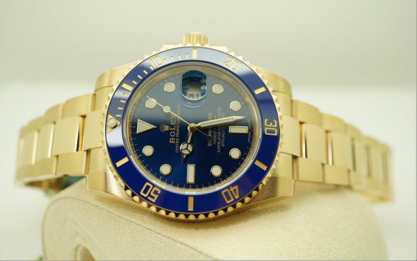 BRAND NEW Rolex 116618LB SUBMARINER YELLOW GOLD SUNBURST BLUE DIAL 2020 FULL SET - Image 9