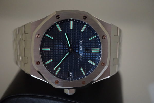 BRAND NEW Audemars PIGUET ROYAL OAK 15500ST BOUTIQUE BLUE DIAL 41MM 2020 FULL SET - Image 8