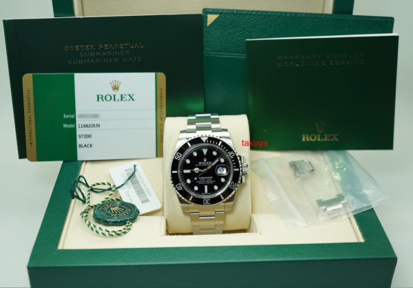 Rolex 116610LN SUBMARINER CERAMIC DATE RANDOM SERIAL 2019 WARRANTY FULL SET - Image 2