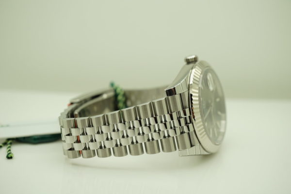 BRAND NEW Rolex 126334 DATEJUST 41 18K WG FLUTED BEZEL DARK RHODIUM DIAL JUBILEE 2020 FULL SET - Image 6