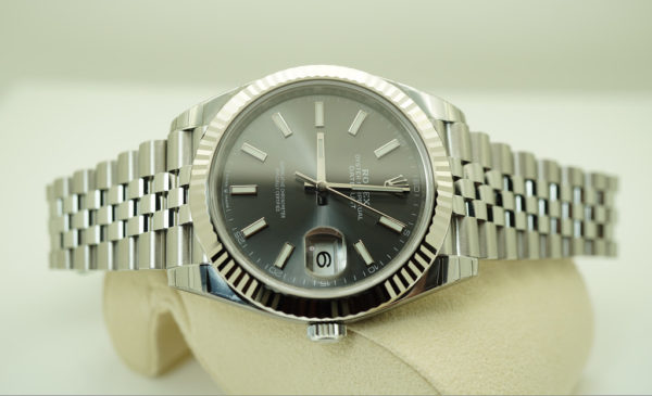 BRAND NEW Rolex 126334 DATEJUST 41 18K WG FLUTED BEZEL DARK RHODIUM DIAL JUBILEE 2020 FULL SET - Image 9