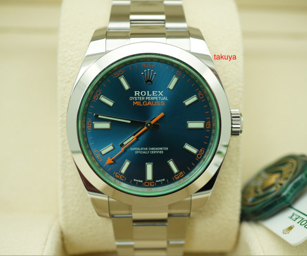 BRAND NEW Rolex 116400GV MILGAUSS Z BLUE DIAL RANDOM SERIAL 2020 WARRANTY FULL SET