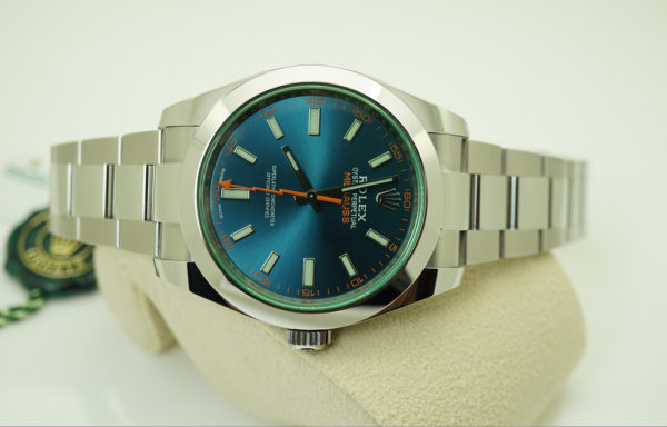 BRAND NEW Rolex 116400GV MILGAUSS Z BLUE DIAL RANDOM SERIAL 2020 WARRANTY FULL SET - Image 9
