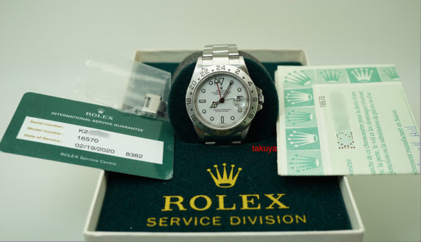 Rolex 16570 EXPLORER 2 40MM POLAR DIAL K SERIAL RSC SERVICED - Image 2