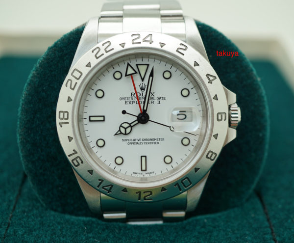 Rolex 16570 EXPLORER 2 40MM POLAR DIAL K SERIAL RSC SERVICED