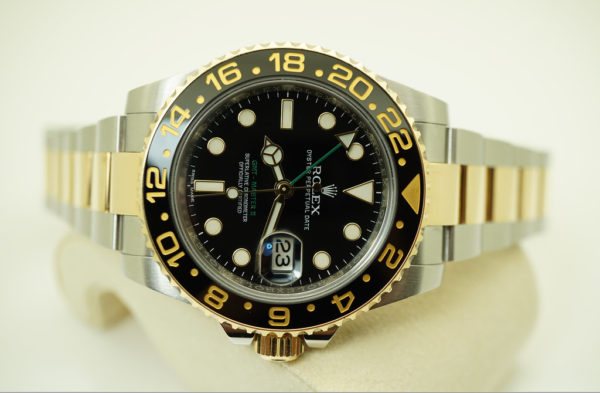Rolex 116713LN GMT MASTER II CERAMIC 18K YG STEEL 2018 WARRANTY FULL SET - Image 8