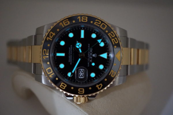 Rolex 116713LN GMT MASTER II CERAMIC 18K YG STEEL 2018 WARRANTY FULL SET - Image 10