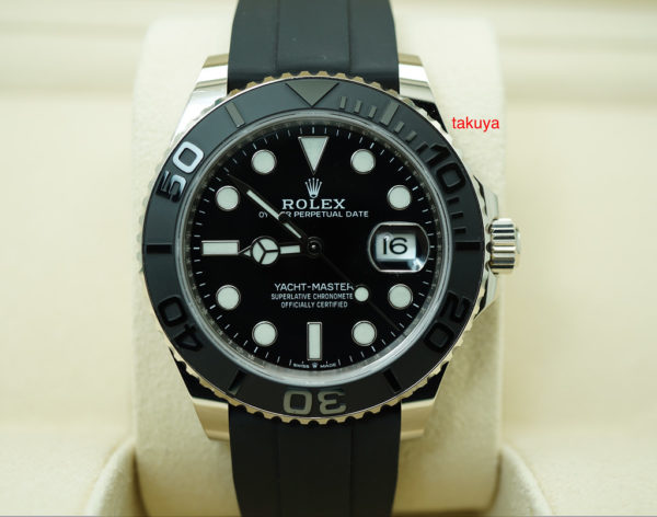 MINT Rolex 226659 YACHTMASTER 18K WHITE GOLD OYSTERFLEX 42MM 2020 FULL SET