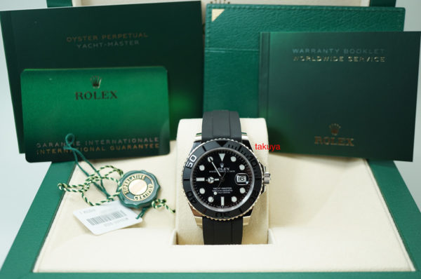 MINT Rolex 226659 YACHTMASTER 18K WHITE GOLD OYSTERFLEX 42MM 2020 FULL SET - Image 2